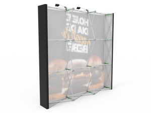 8ft Straight Expanding pop up display stand with front graphic printing - view 5