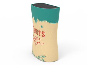 Tapered Trade Show Counter with Fabric Printing - view 4