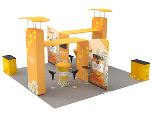 20 x 20ft Custom Trade show Booth Combo 07 - view 3