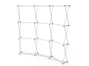 8ft Curved Expanding pop up display stand with front graphic printing - view 6
