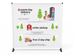 Size Adjustable Step and Repeat Banner