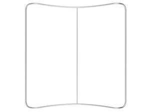 7.5 x 7.5ft curved Tension Fabric Backwall - view 5