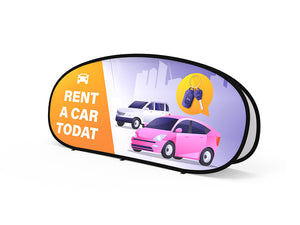 Set of 1 Large Horizontal Pop-Up A-Frame Banner