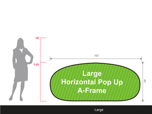 Set of 1 Large Horizontal Pop-Up A-Frame Banner - view 4