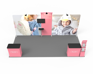 10 x 20ft Custom Trade show Booth Combo 04 - view 4