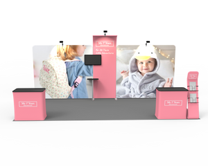10 x 20ft Custom Trade show Booth Combo 04