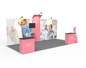 10 x 20ft Custom Trade show Booth Combo 04 - view 2