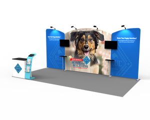 10 x 20ft Custom Trade show Booth Combo 02 - view 2