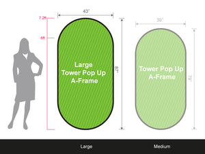 Tower Pop-Up A-Frame Banner - Large - view 2