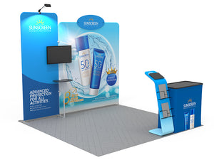 10x10ft Custom Trade Show Booth Kit 14