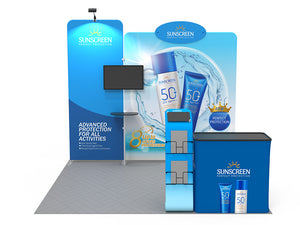 10x10ft Custom Trade Show Booth Kit 14 - view 3
