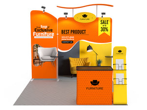 10x10ft Portable Exhibit Booth Collection R - view 2