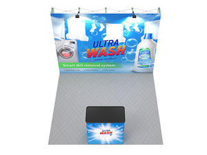 Straight - Medium 10ft - Pop Up Display Stand with Shipping Case to Podium - view 5