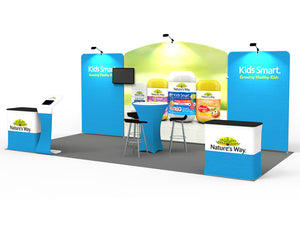 10 x 20ft Custom Trade show Booth Combo 01 - view 3