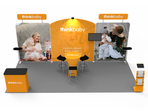 10 x 20ft Custom Trade show Booth Combo 06 - view 4