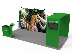 10 x 20ft Custom Trade show Booth Combo 10 - view 3