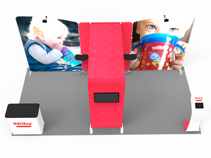 10 x 20ft Custom Trade show Booth Combo 11 - view 3