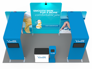 10 x 20ft Custom Trade show Booth Combo 15 - view 4