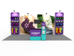 10 x 20ft Custom Trade show Booth Combo 16