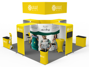 20 x 20ft Custom Trade show Booth Combo 05 - view 3