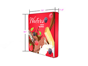 7.5 x 7.5ft x 1ft Rounded corner Free Standing LED Backlit Display - view 5