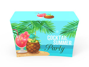 4ft Stretch Fit Branded Printing Table Cover with Zippered Back - view 2