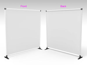 Telescopic Chroma Key Tension Fabric Backdrop 8x8ft - White - view 2