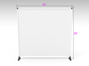 Telescopic Chroma Key Tension Fabric Backdrop 8x8ft - White - view 3