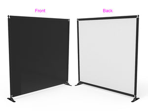 Telescopic Chroma Key Tension Fabric Backdrop 8x8ft - Black & White - view 2