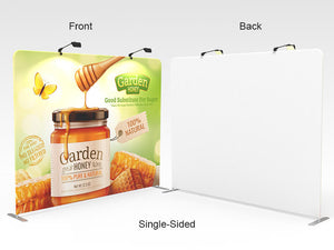 10ft Straight Tension Fabric Trade Show Display Wall - view 5
