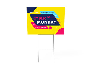 Yard Sign with H-Frame - view 2